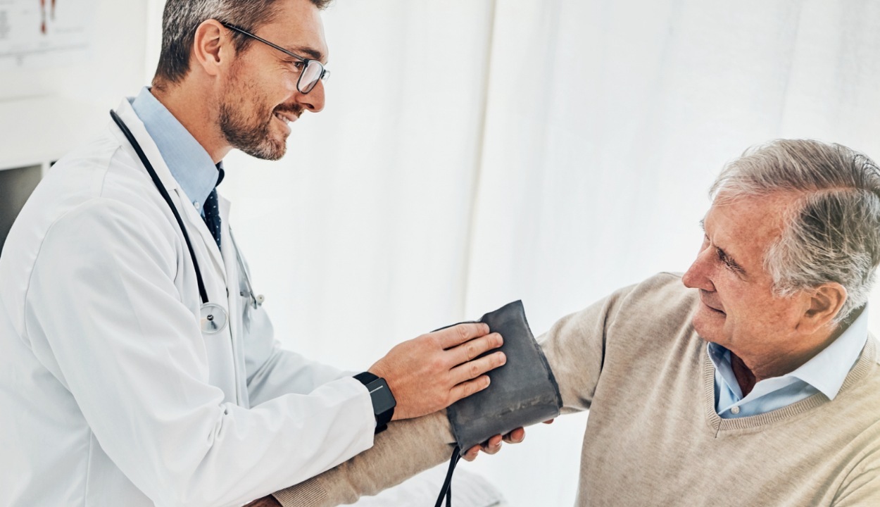 doctor examining patient