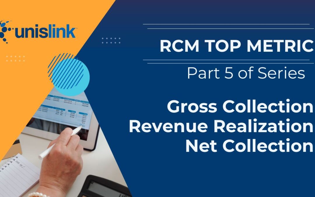 RCM Top Metric: Monitoring Gross Collection Rate, Revenue Realization Rate, and Net Collection Rate